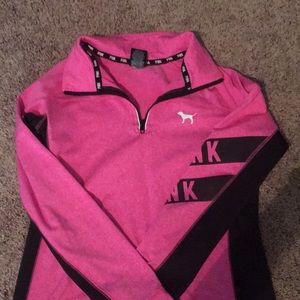 pink athletic jacket